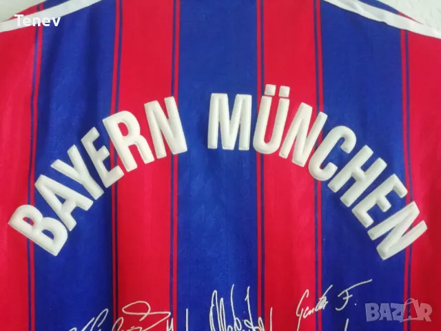 Bayern Munich Munchen 1995-1997 оригинална тениска фланелка с автографи Байерн Мюнхен , снимка 8 - Тениски - 49207209