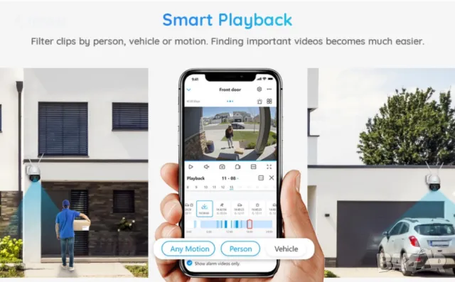 Reolink RLC-523WA Speed Dome IP WiFi PTZ камера за наблюдение, 5 MP, IR 60 m, цветно през нощта 60 m, снимка 15 - Камери - 49879282