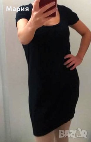 Only къса рокля фино плетиво свободен силует - черна, снимка 2 - Рокли - 26964283