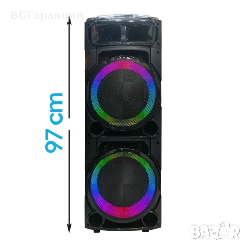 Мощна Тонколона с Bluetooth, Микрофон и Двоен Бас, снимка 3 - Тонколони - 52281037