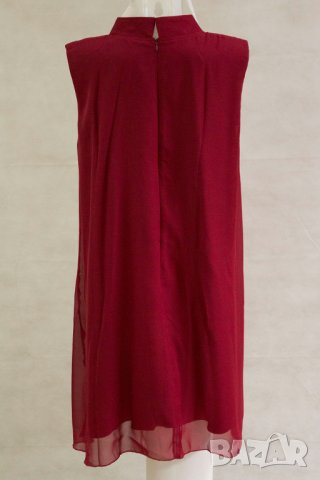 Рокля без ръкави цвят бургунд марка Kartes XL/2XL, снимка 4 - Рокли - 39346454