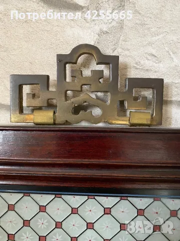 Стара китайска картина стъклопис, снимка 5 - Антикварни и старинни предмети - 48992736