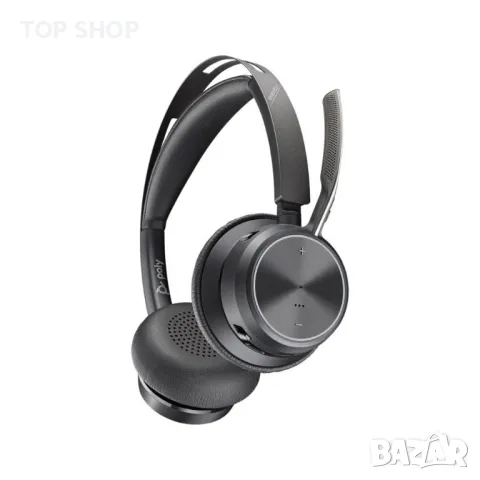 Безжични слушалки Poly Voyager Focus UC  USB-A - Със стойка, снимка 4 - Bluetooth слушалки - 48732234