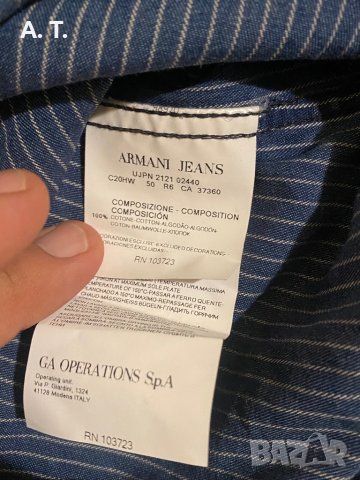 Armani Jeans размер M, снимка 9 - Ризи - 40269425