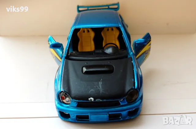 Bburago 2002 Subaru Impreza Wrx 1:24, снимка 7 - Колекции - 48209282