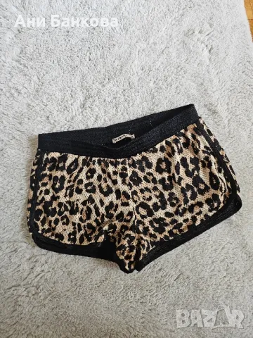 Къси панталонки леопардов принт , С, снимка 1