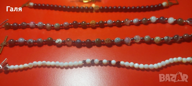 Часовник-бижу с перли и бижута с перли и естествени камъни , снимка 7 - Дамски - 51429222