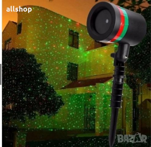 Лазерен проектор, статичен и подвижен, 3D холографски ефект, Външен и вътреш монтаж, снимка 3 - Прожектори - 34962789