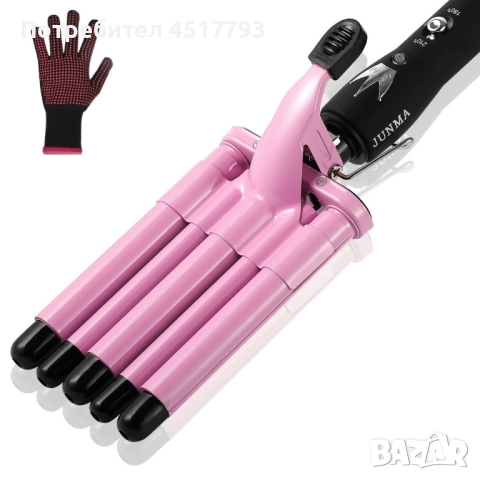 Тройна ретро преса за къдрене на косата, снимка 5 - Преси за коса - 52513364