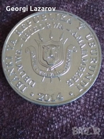 5 франка Бурунди 2014, снимка 2 - Нумизматика и бонистика - 33327586