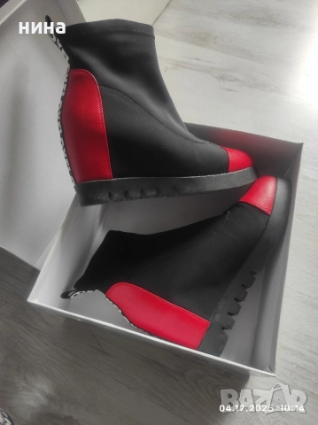 ботуши нови , снимка 4 - Дамски ботуши - 52647195