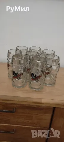 Комплект оригинални немски чаши за бира* Халби* 0,500 л* 8 броя, снимка 2 - Чаши - 47265244