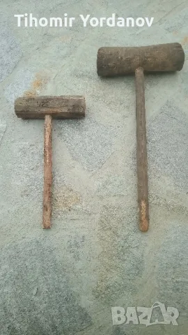 Стари дървени чукове.-2 броя.