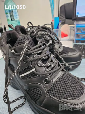 Дамски маратонки с платформа черни- НОВИ, снимка 13 - Маратонки - 50362211