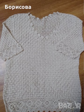 Плетена блуза на една игла, снимка 2 - Тениски - 27465076