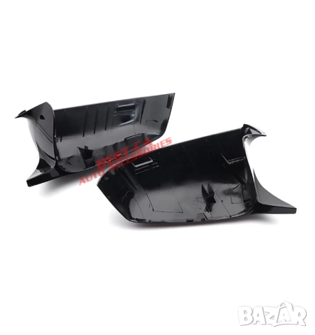 Капаци огледала със щипки черен гланц Batman Style за BMW F01 F02 F06 F07 F10 F11 F12 F13 pre-lci, снимка 3 - Аксесоари и консумативи - 52731753