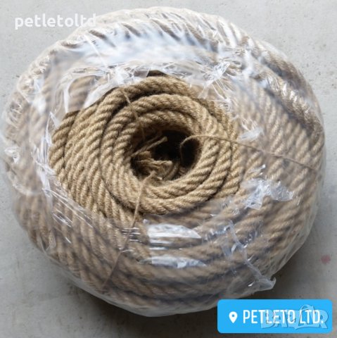 Въже конопено Ф 24 мм / 50 метра ОБИКНОВЕНО (за декорация), снимка 4 - Други - 30861046