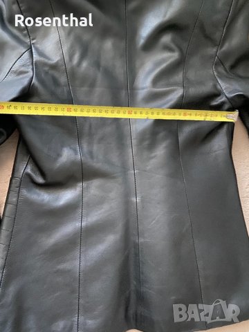 Дамско кожено яке с качулка, естествена телешка кожа, снимка 9 - Якета - 38518518