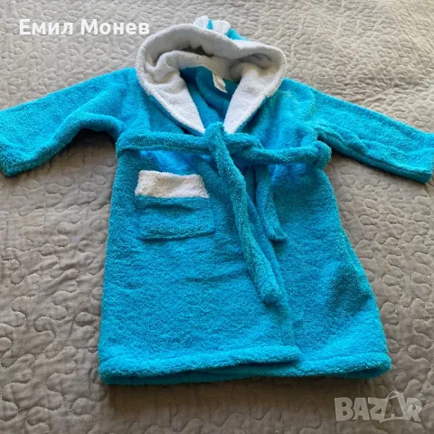 НОВ бебешки халат 92-98 размер, снимка 2 - Хавлии и халати - 48376043