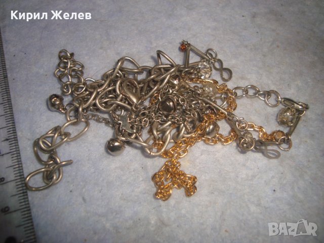 ЛОТ СТАРИ ВЕРИЖКИ СИНДЖИРЧЕТА СТОМАНЕНИ НЕРЪЖДАЕМИ НАКИТИ ПОДХОДЯЩИ и за ХЕНД МЕЙД МАТЕРИАЛ 29455, снимка 4 - Колиета, медальони, синджири - 37792779