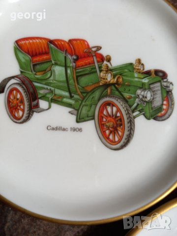 Декоративни порцеланови чинийки с ретро автомобили , снимка 2 - Декорация за дома - 39726698