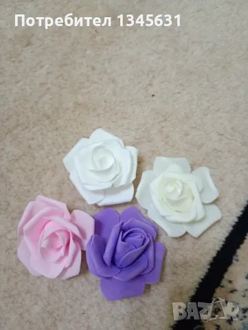 Рози от фоам 7см , снимка 3 - Изкуствени цветя - 49600883