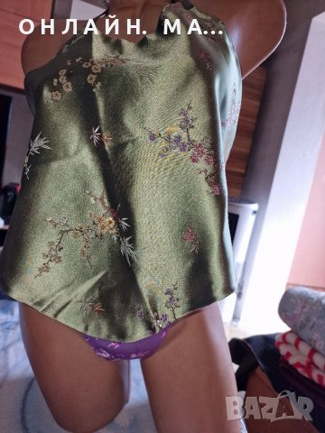 Комплект Япония коприна и сатен корсет+прашка /с.м 