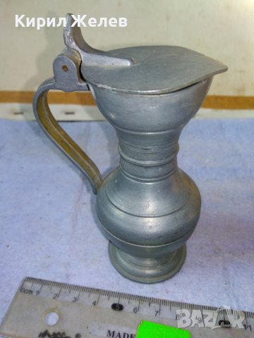 Стара КРАСИВА НЕМСКА КОЛЕКЦИОНЕРСКА ЦИНКОВА КАНИЧКА МАЙСТОРСКА ИЗРАБОТКА 42691, снимка 4 - Колекции - 43949393