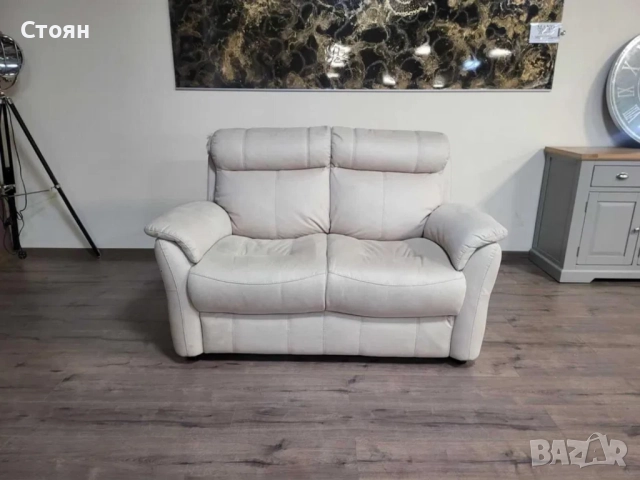 Кремав диван двойка от плат, снимка 6 - Дивани и мека мебел - 51955866