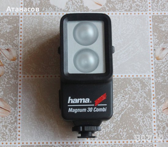 Видео лампа Hama Magnum 30 Combi 6 V/2 x 15 W , снимка 1 - Чанти, стативи, аксесоари - 40036871