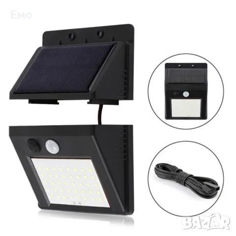 Градинска соларна лампа с 2,5-метров кабел H LED16, снимка 3 - Соларни лампи - 47729974