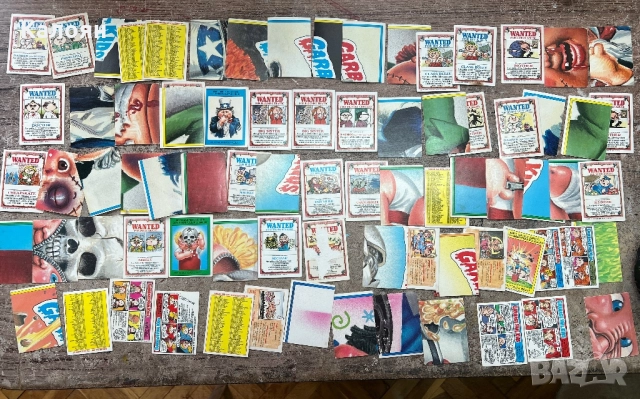 Колекция от 77 картички -стикери от дъвки от 1986 г. Made in U.S.A., снимка 16 - Колекции - 52621834