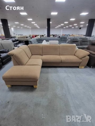 ПРОМОЦИЯ!!!Тъмно бежов диван от плат с ракла "PP - LA15052", снимка 4 - Дивани и мека мебел - 39964936