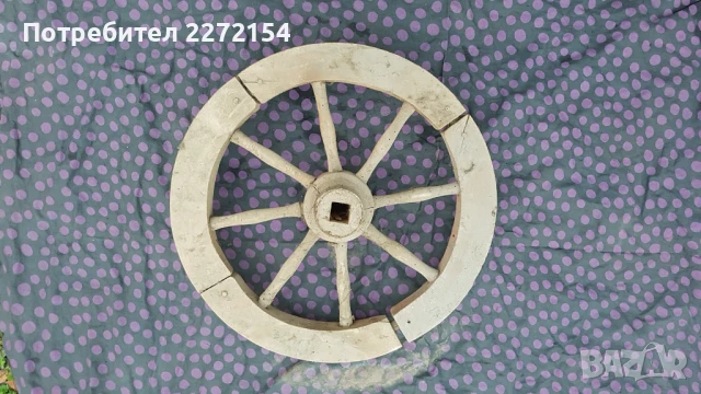 Дървено колело от чакръг, снимка 3 - Антикварни и старинни предмети - 51196223