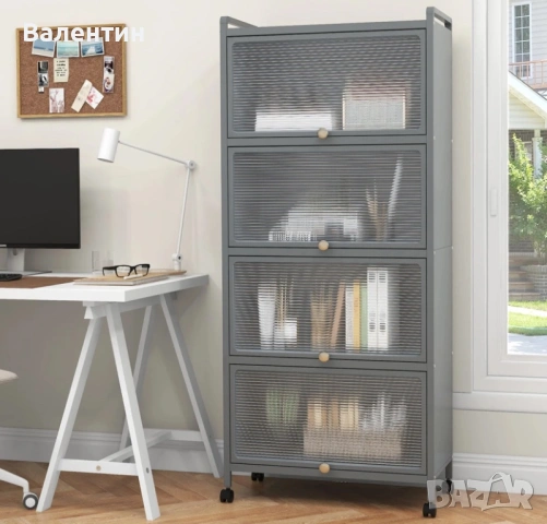 Кухненски метален шкаф на колелца, снимка 4 - Шкафове - 53246378