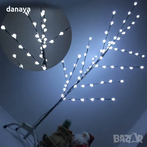 5287 Светещо коледно дръвче, 150 см, 66 LED светлини топчета, снимка 2 - Декорация за дома - 47531845
