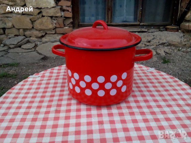 Стара Емайлирана тенджера #4