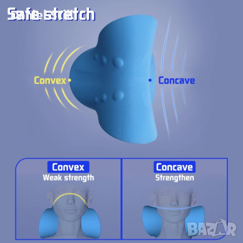 Масажна възглавница за раменете на врата, Облекчаване на болката, Корекция на ши, снимка 5 - Масажори - 44891204