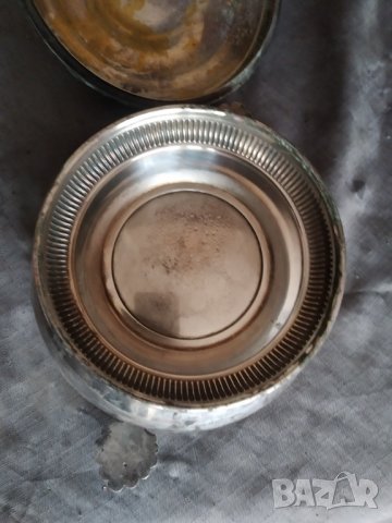 посребрен месингов съд,купа, снимка 5 - Антикварни и старинни предмети - 37337331