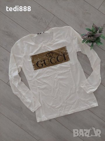 Разпродажба Нова бяла блузка дълъг ръкав