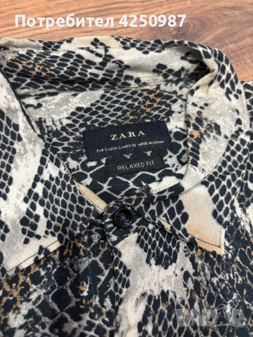 Мъжка риза Zara, снимка 3 - Ризи - 52122337