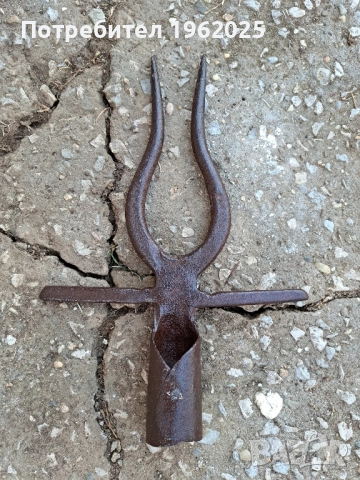 Стара Ръчно кована вила за цвекло, снимка 6 - Антикварни и старинни предмети - 51738460