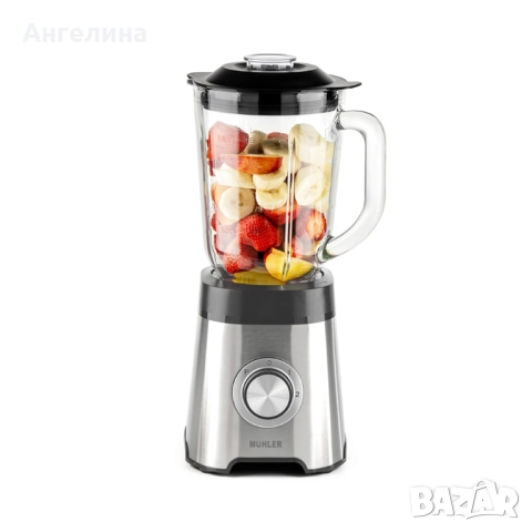 Блендер Muhler MB-555SG, 500W, 1.5 л, стъклена кана