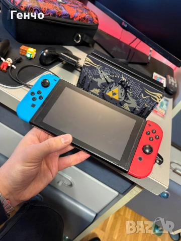 Nintendo Switch V2+ много аксесоари., снимка 5 - Nintendo конзоли - 53103925