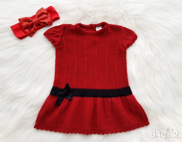 Коледна рокля 12-18 месеца, снимка 1 - Бебешки рокли - 27407836