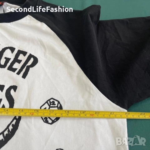 Мъжка тениска Karl Kani x Stranger Things с изображение на демон, памучна, размер M, снимка 7 - Тениски - 52283318