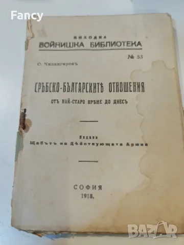 Стара книга "Сръбско българските отношения" 1918 г, снимка 2 - Колекции - 47631731