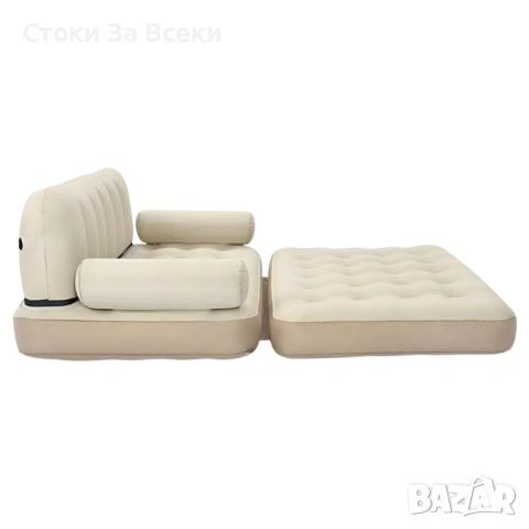 Двоен надуваем матрак с функция разтегателен диван, снимка 5 - Дивани и мека мебел - 53153445