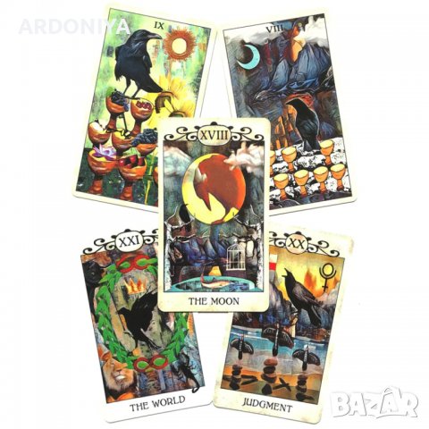 Crow Tarot - карти Таро , снимка 6 - Други игри - 37637204