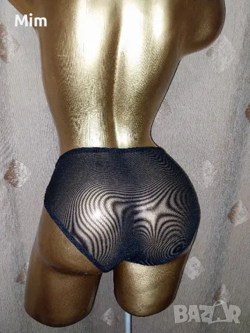 XL Черна бикина от дантела и еластичен прозрачен тюл , снимка 3 - Бельо - 47516116